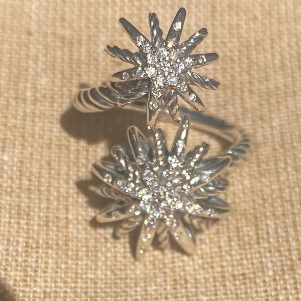 David Yurman, brilliant Sterling Silver 9.25 💍ring